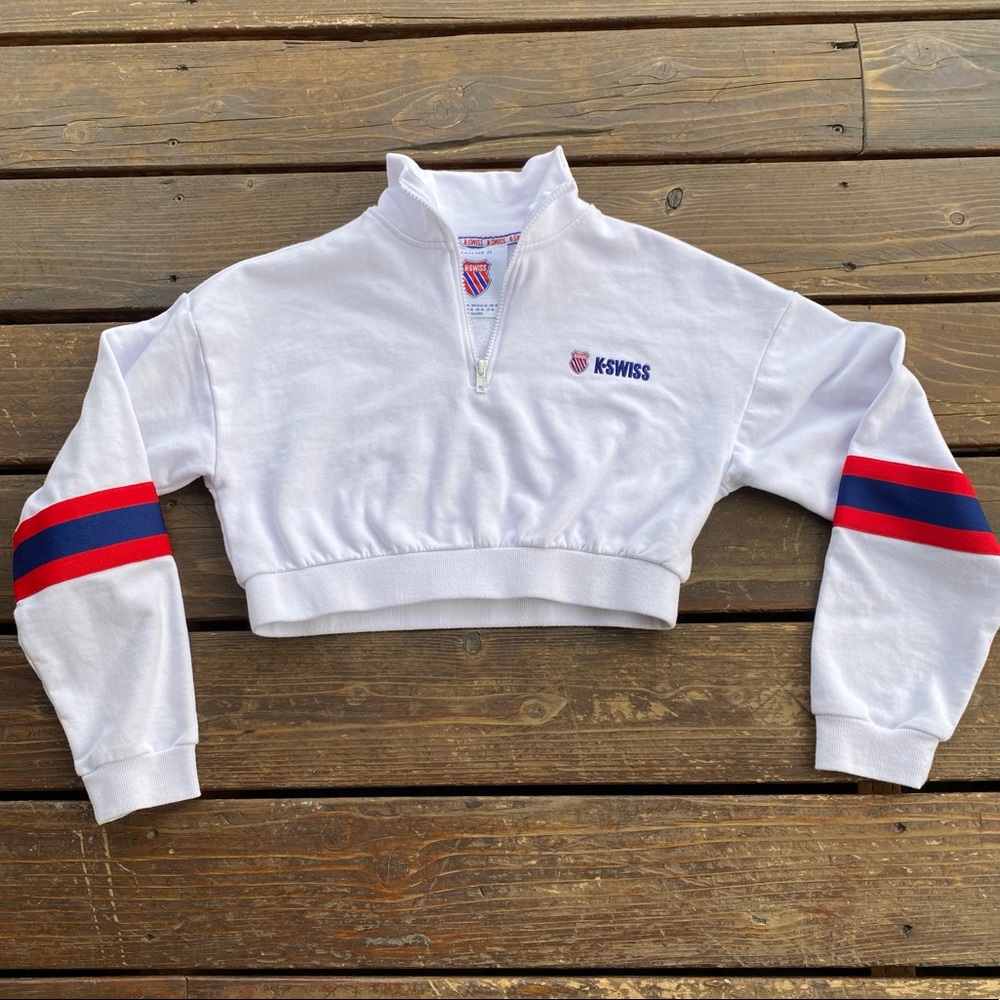 K-Swiss forever 21 cropped sweatshirt